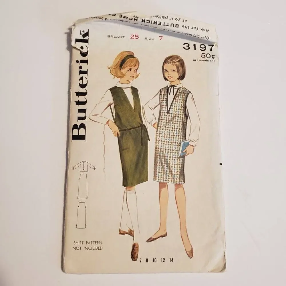 Vintage Butterick Sewing Pattern